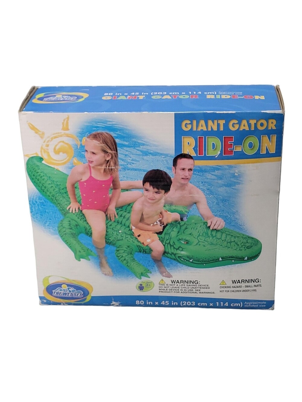 NEW Intex Gator Ride-On 80x45 Inches Inflatable Pool Float 2005 The Wet Set - Picture 3 of 7